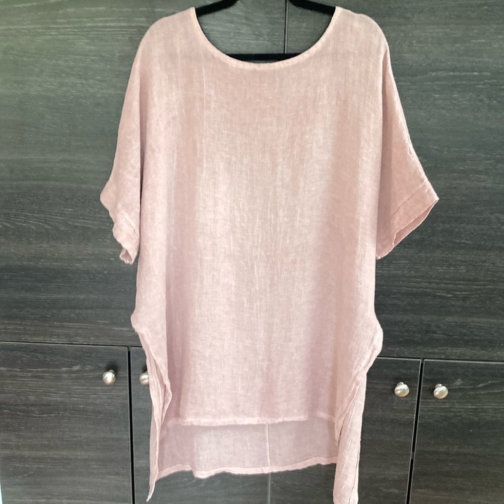 Made In Italy Brand 50/50 Linen/Cotton Tunic OS